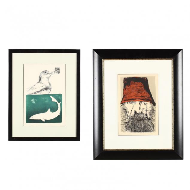leonard-baskin-american-1922-2000-pair-of-lithographs-from-the-i-moby-dick-suite-i