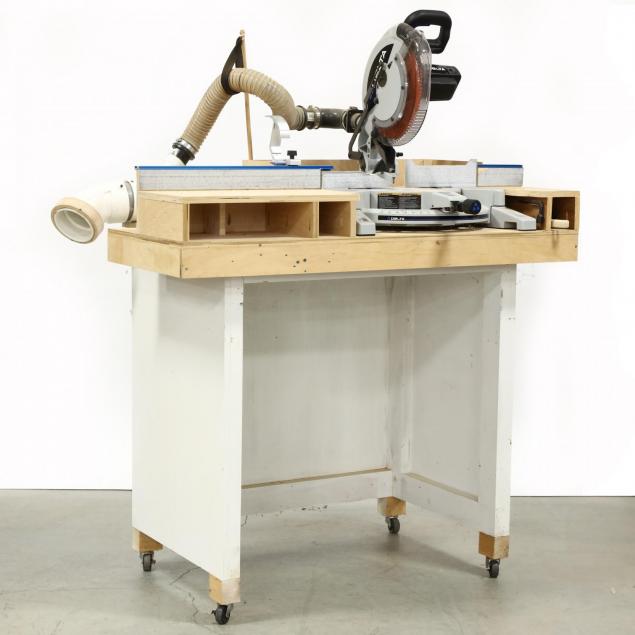 delta-twin-laser-compound-mitre-saw-on-bench-with-casters