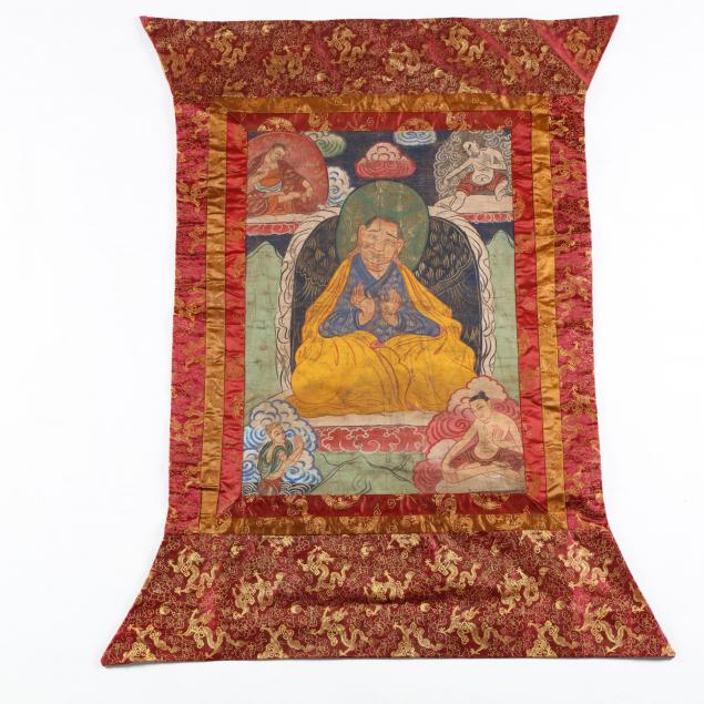 a-tibetan-thangka-of-a-buddhist-monk