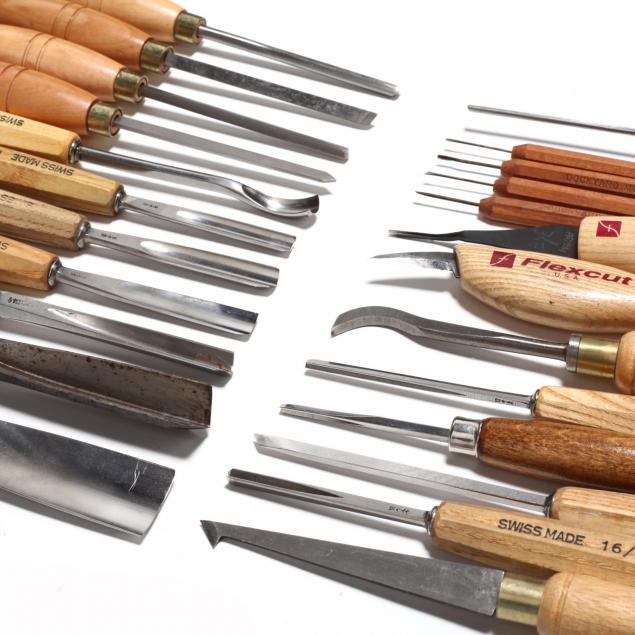 group-of-hand-tools-and-chisels-for-wood-carving