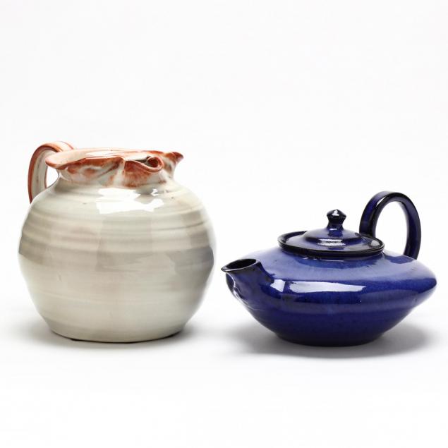 nc-pottery-two-pottery-pieces-by-waymon-cole