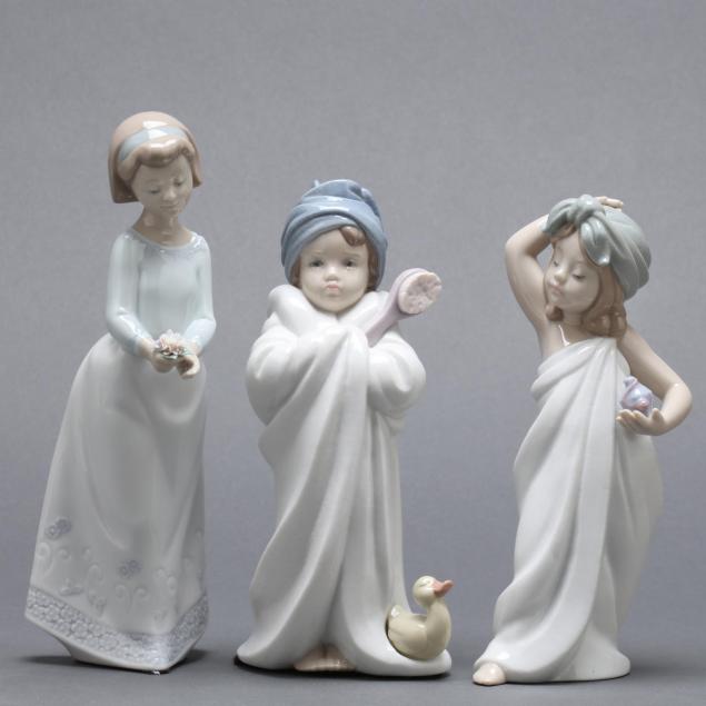 three-lladro-porcelain-figurines