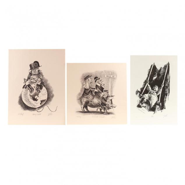 paul-szep-canadian-b-1947-three-lithographs