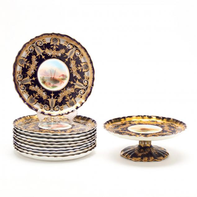 a-bishop-stonier-porcelain-dessert-set