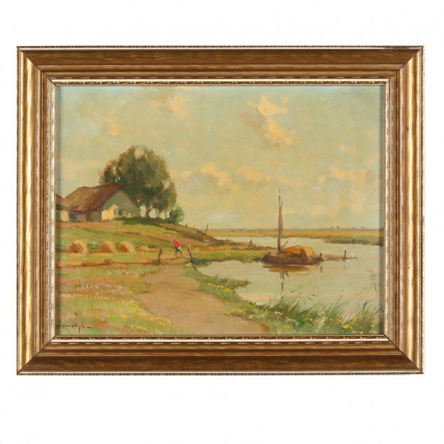 willem-noordijk-dutch-1887-1970-polder-landscape