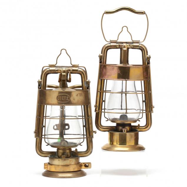 near-pair-of-antique-dietz-king-fire-department-oil-lanterns