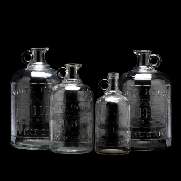 four-vintage-white-house-vinegar-bottle