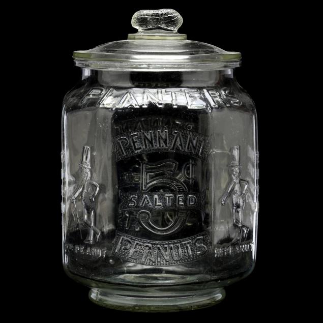 early-store-countertop-embossed-glass-planters-peanuts-jar