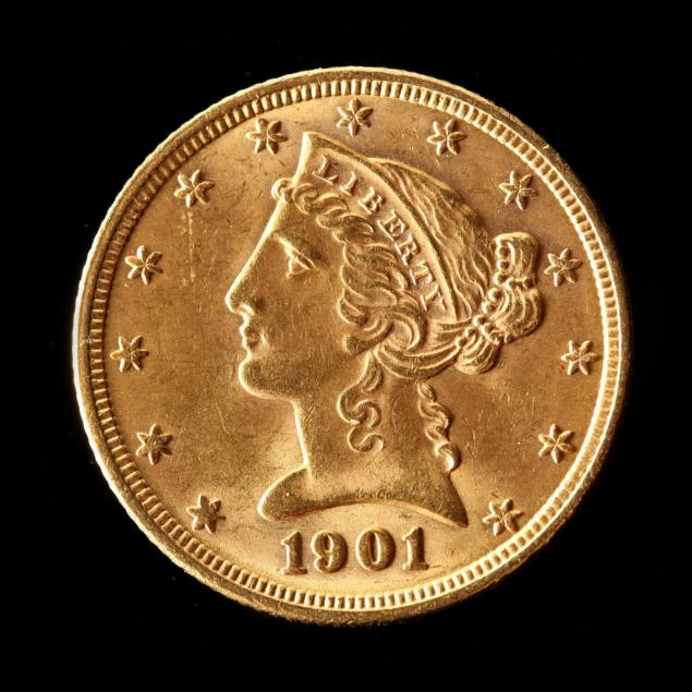 1901-5-gold-liberty-head-half-eagle