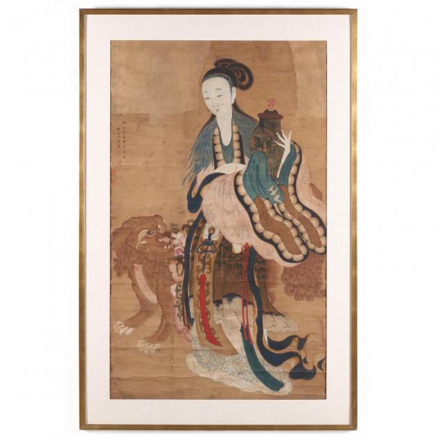 a-chinese-painting-of-the-queen-mother-of-the-west