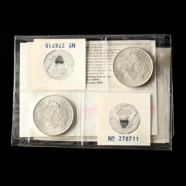 uncirculated-1896-and-1899-o-morgan-silver-dollars