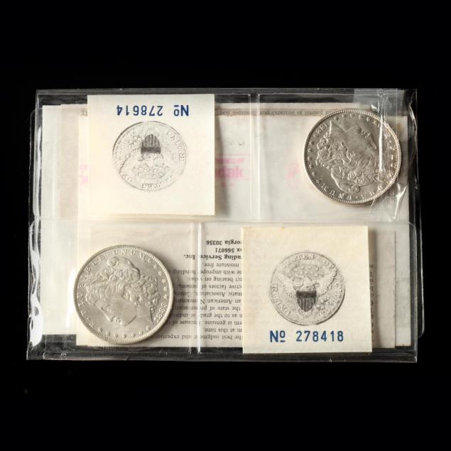 uncirculated-1883-o-and-1889-morgan-silver-dollars