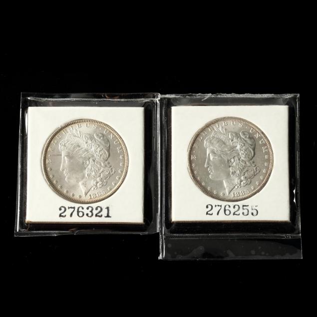 uncirculated-1883-and-1883-o-morgan-silver-dollars
