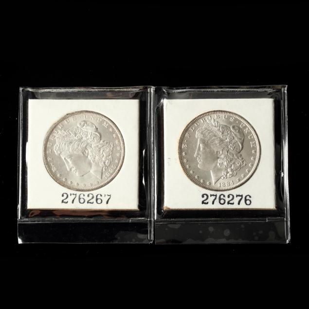 uncirculated-1884-o-and-1885-o-morgan-silver-dollars