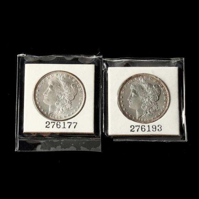 uncirculated-1885-and-1886-morgan-silver-dollars