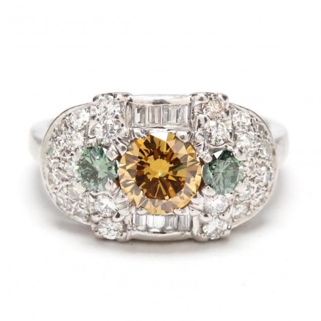 platinum-colored-diamond-and-diamond-ring