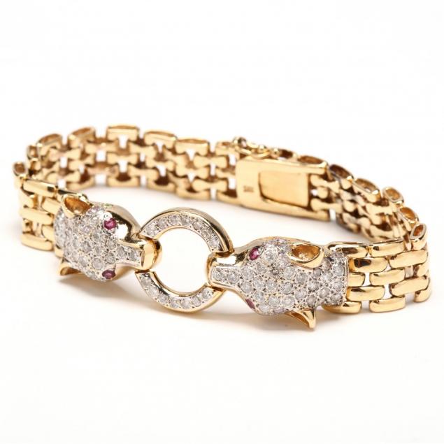 14kt-gold-and-diamond-panther-bracelet