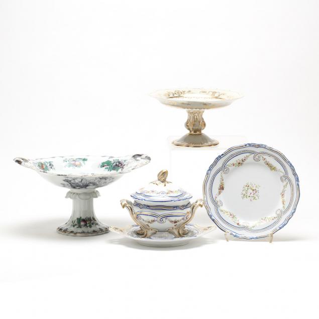 five-assorted-china-serving-pieces