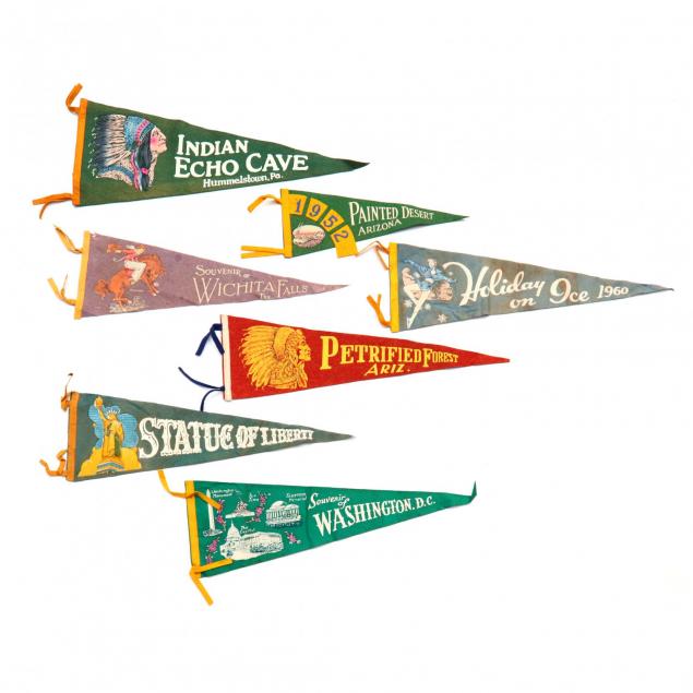 group-of-seven-vintage-felt-pennants