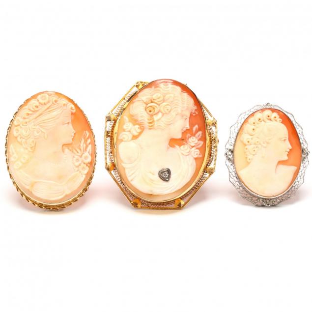 three-carved-cameo-brooches