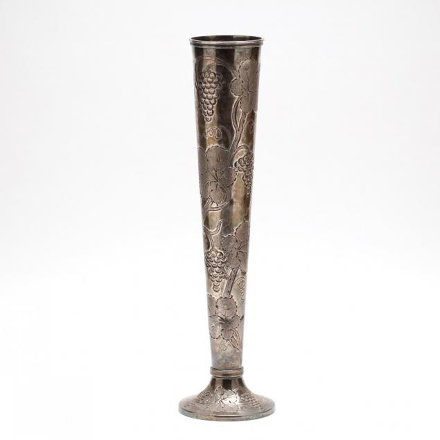 a-tall-silverplate-trumpet-vase