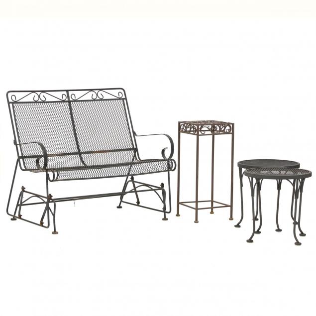 four-pieces-of-iron-patio-furniture