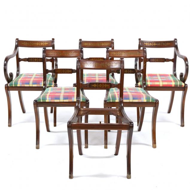 set-of-six-regency-style-brass-inlaid-dining-chairs