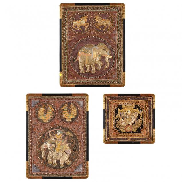 three-framed-vintage-burmese-kalagas