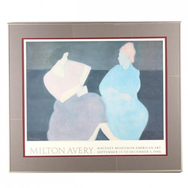 a-large-exhibition-poster-milton-avery-at-the-whitney-museum-of-american-art