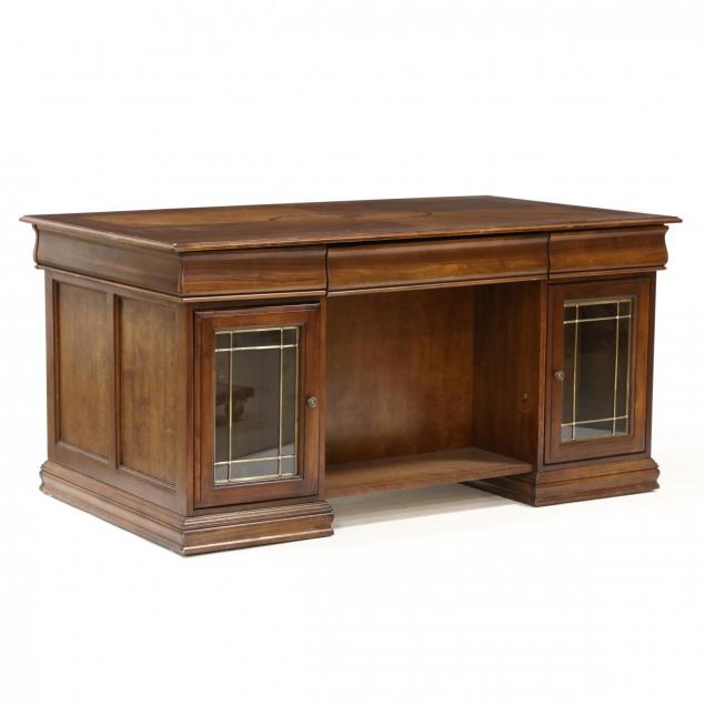 contemporary-inlaid-partner-s-desk