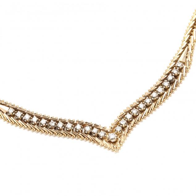 14kt-gold-and-diamond-necklace-italy