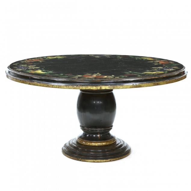 woodland-furniture-provincial-style-painted-pedestal-table