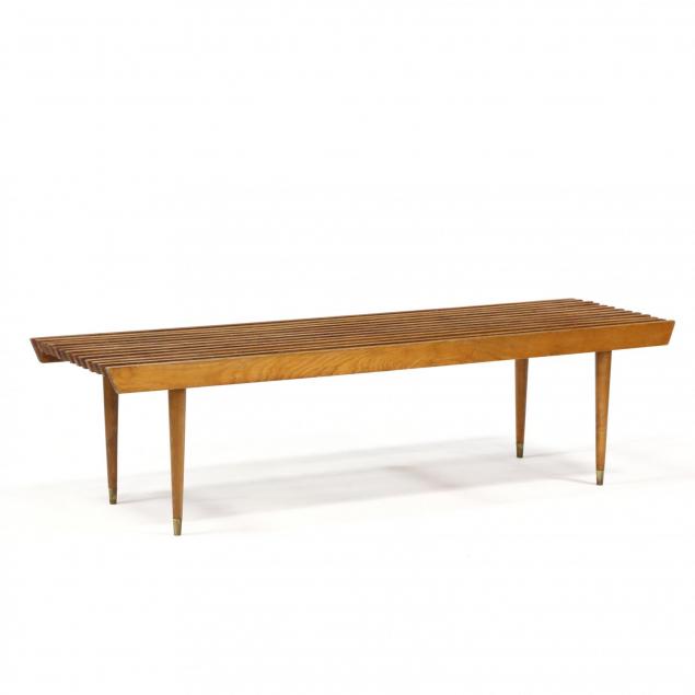 danish-modern-slat-bench