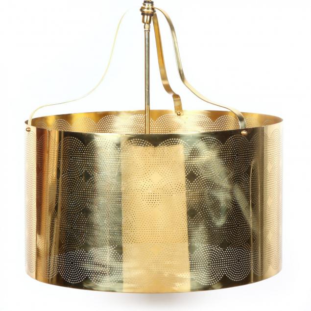 contemporary-pierced-brass-drum-chandelier
