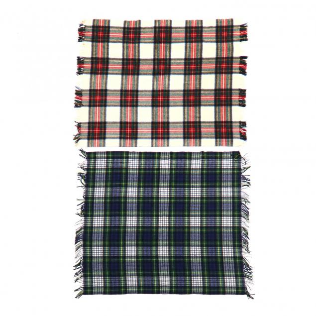 two-vintage-plaid-wool-blankets