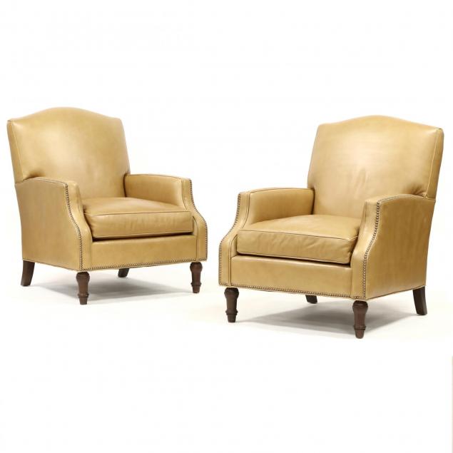 pair-of-contemporary-leather-club-chairs