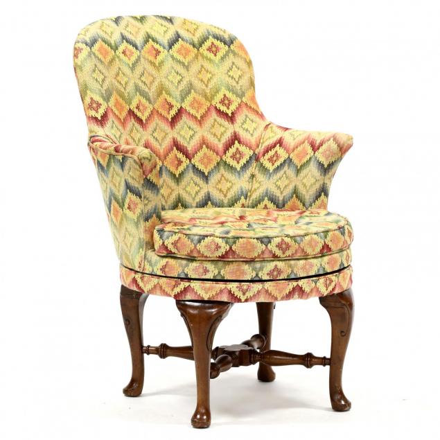 queen-anne-style-swivel-club-chair