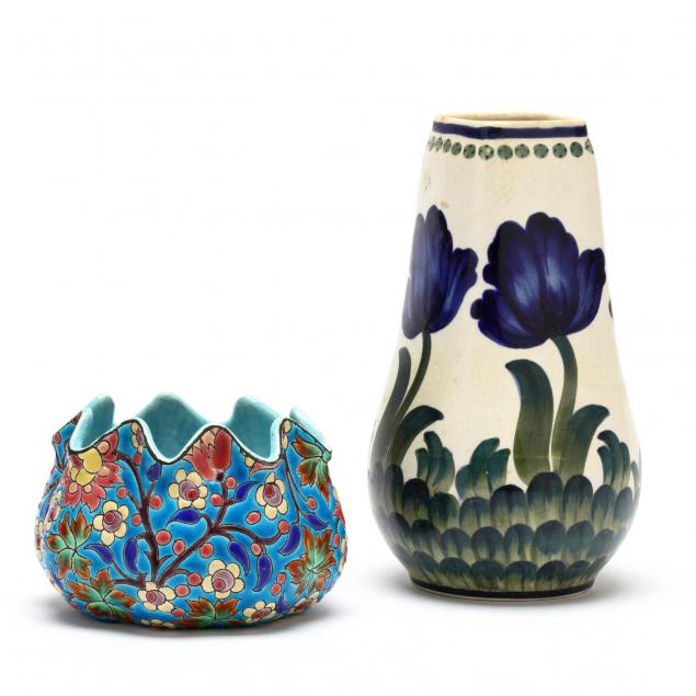 two-continental-art-pottery-vessels