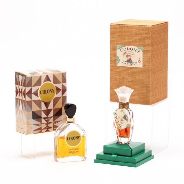 two-jean-patou-i-colony-i-scent-bottles