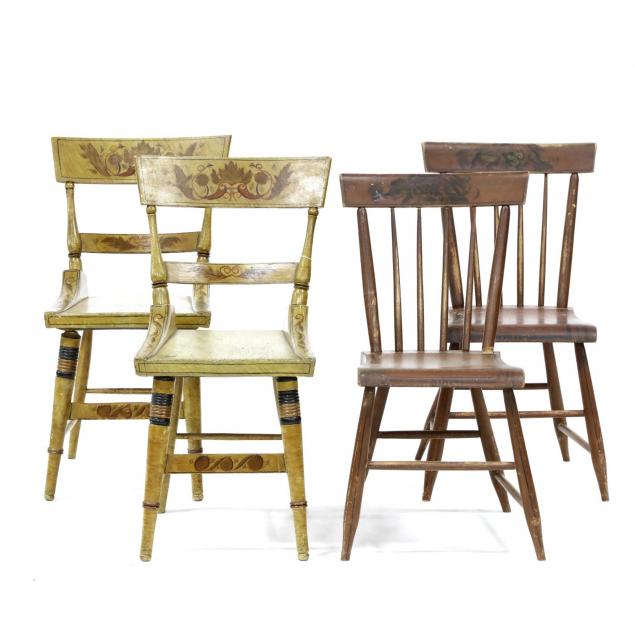 two-pair-of-american-painted-fancy-chairs