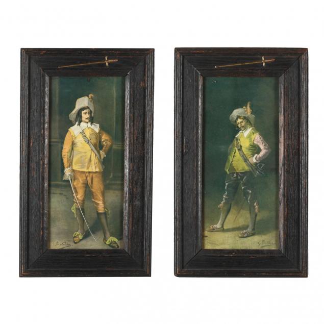 after-giorio-baldero-two-vintage-prints-of-musketeers