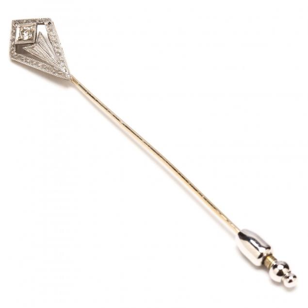 platinum-and-gold-stick-pin