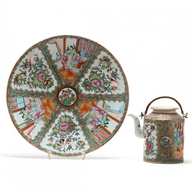 antique-rose-medallion-porcelain-teapot-charger