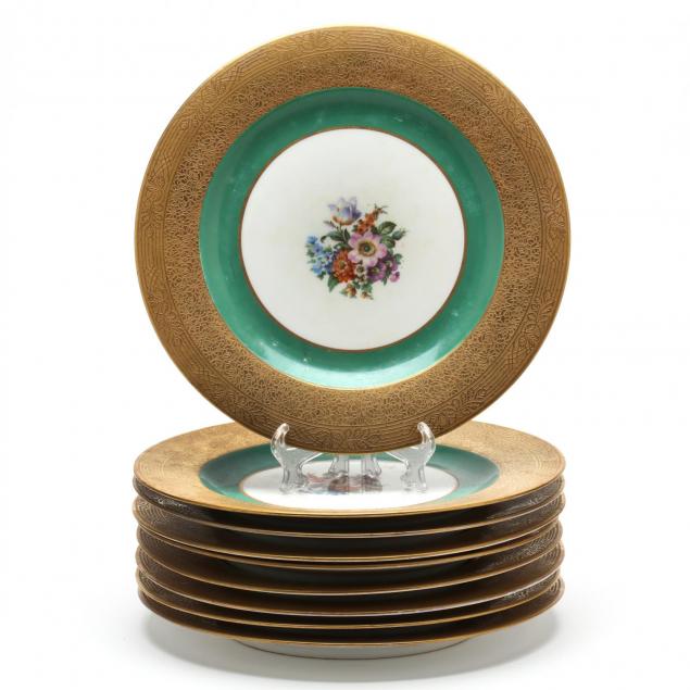 nine-royal-bavarian-hutschenreuther-dinner-plates