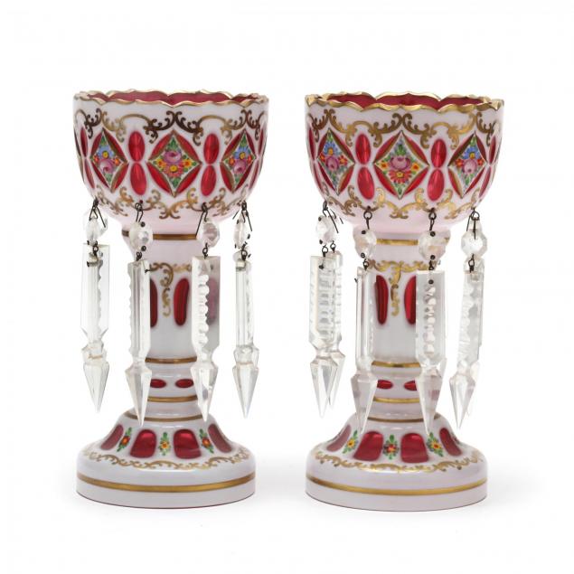 pair-of-painted-bohemian-glass-mantle-lusters