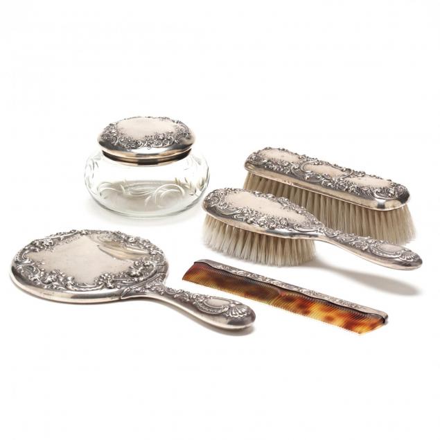 a-gorham-five-piece-sterling-silver-vanity-set