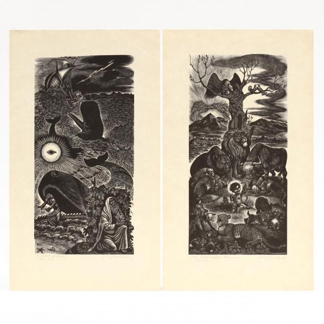 fritz-eichenberg-american-1901-1990-i-ten-wood-engravings-for-the-old-testament-i-portfolio