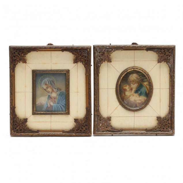 vintage-pair-of-decorative-portrait-miniatures