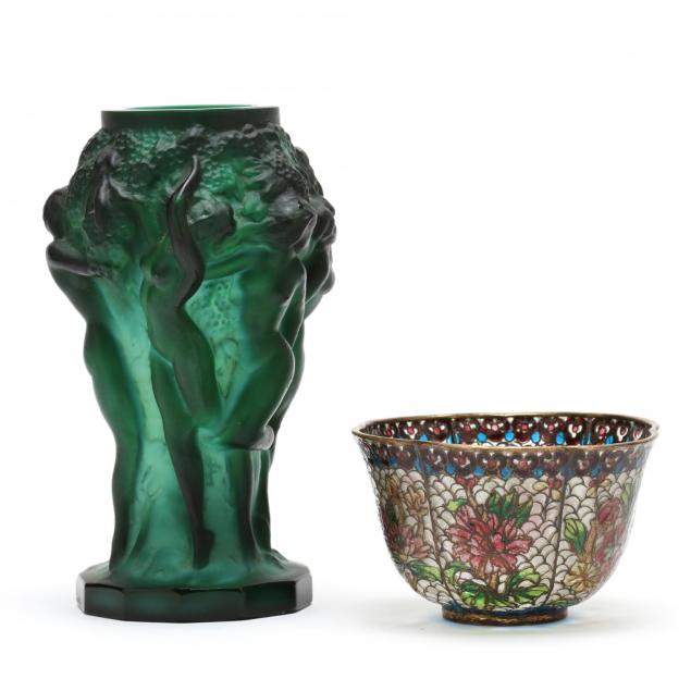 two-art-glass-items