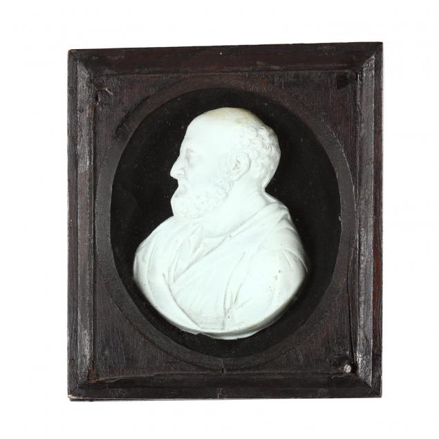an-antique-english-wax-portrait-of-hippocrates